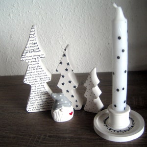 candle holder candle holder fir trees gnomes