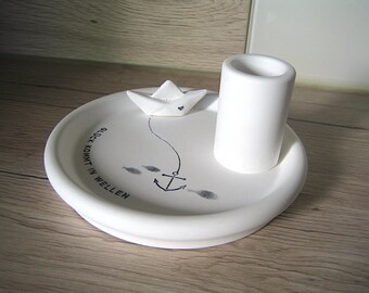candle holder candlestick candle holder origami boat paper boat