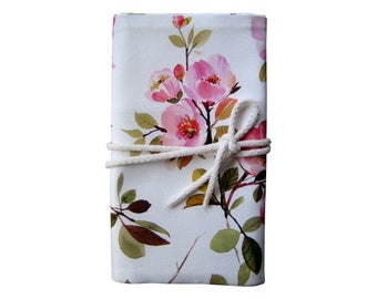 Knitting Needle Bag Knitting Needle Case Needle Case Cherry Blossoms White