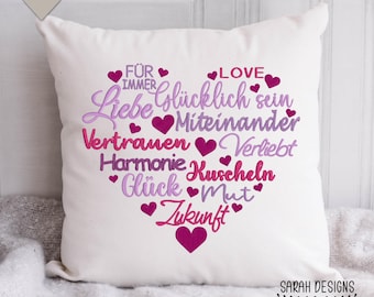 Embroidery File Heart Love 26x16