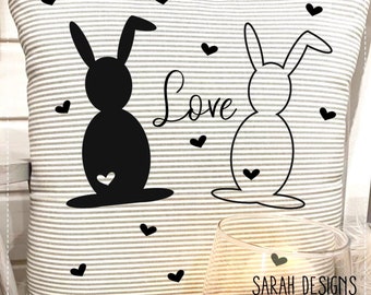 Plotterbestand "Bunny Love" - svg, dxf