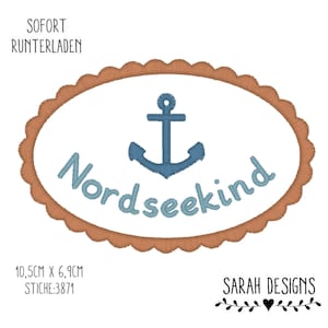 Embroidery file Nordseekind wavy edge button - 18x13