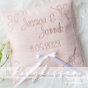 Embroidery file 18x13 - ITH ring cushion broderie anglaise Jessica