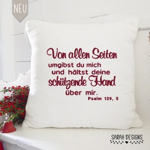 Embroidery file set of 6 Psalm sayings 18x13