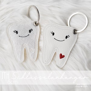 Embroidery file ITH tooth keychain - 10x10