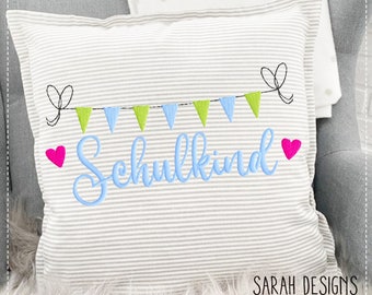 Broderifil Skolbarn - Vimpelbanderoll 18x13