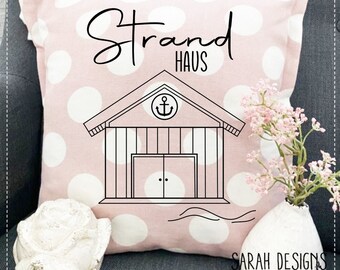 Plotterbestand strandhuis - svg, dxf