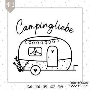 Plotter file camping love - svg, fcm