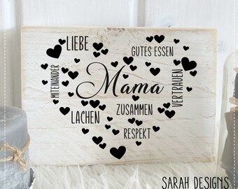 Plotter file Mom Heart - svg, dxf