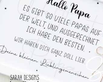 Plotterdatei weltbester Papa - svg,dxf