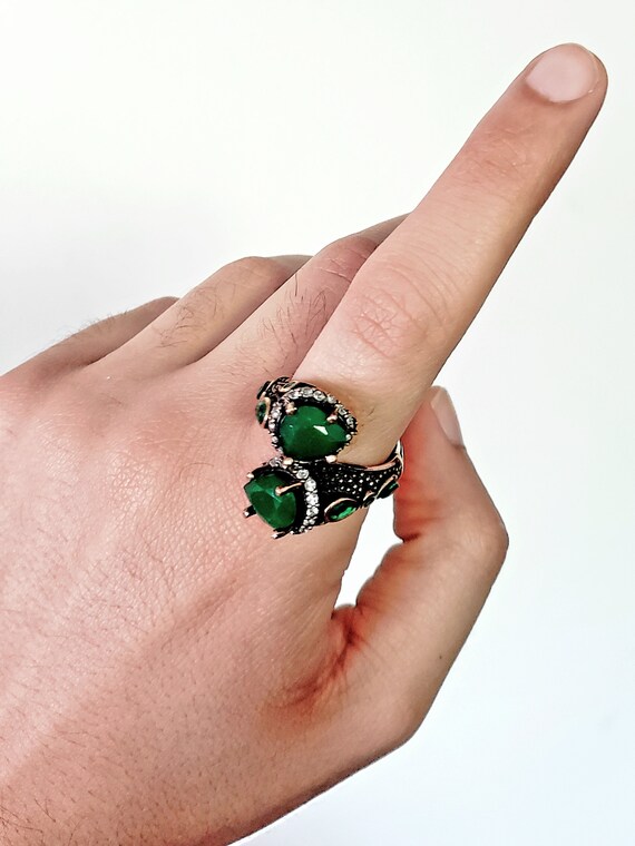 Turkish silver ring 925. size 9-Turkish silver rin