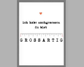 Art Print,Gift,Poster Friendship,Gift Girlfriend"You are great"