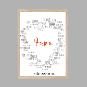 Poster, Print,Father's Day,Art Print Gift for Dadpersonalized image 1