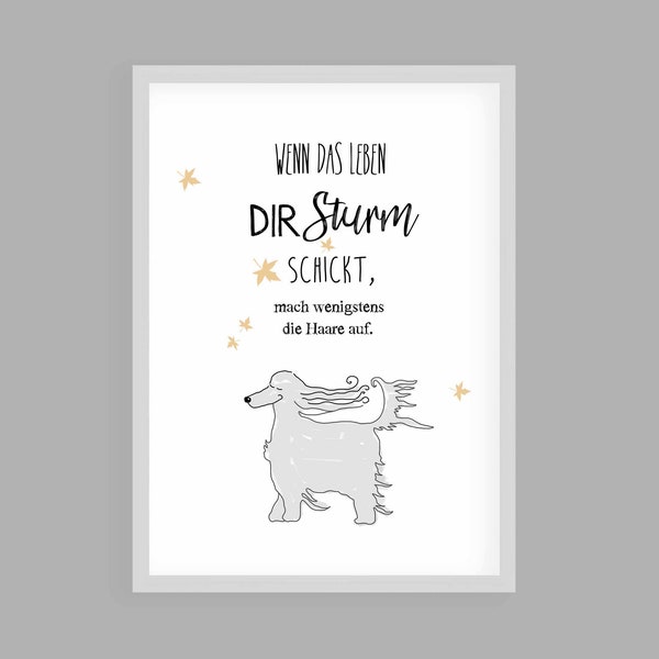 Buchillustration, Meike Werkmeister , Sterne sieht man nur im Dunkeln, Sturm, Geschenk Freundin "Wenn dein Leben dir Sturm schickt"