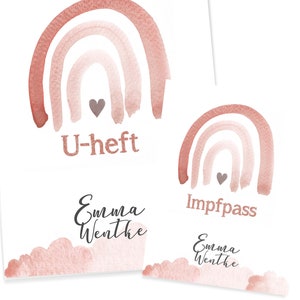 Set *U-Heft  personalisiert, Impfpass personalisiert , Geschenk zur Geburt