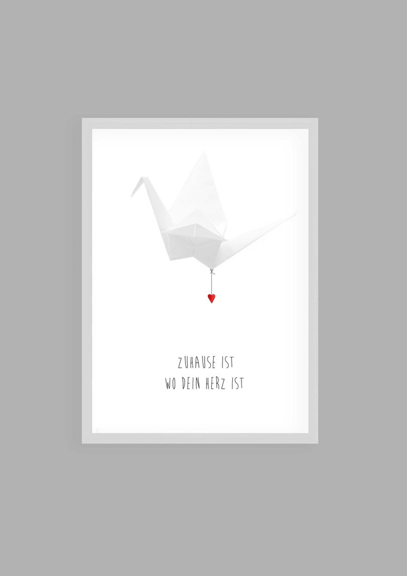 Art Print Poster Gift Home Is Where Your Heart Is