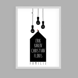 Family picture, family poster, family gift, &quot;Love&quot; giveaway gift