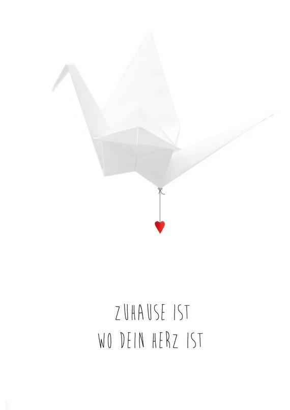 Art Print Poster Gift Home Is Where Your Heart Is