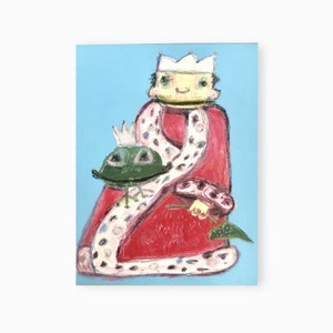 Kinderzimmer Bild Oryginal, Acrylbild auf Leinwand,Mischtechnik,Geschenk Kind
