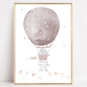 Personalized birth gift, nursery picture, gift for baby, zodiac picture child
