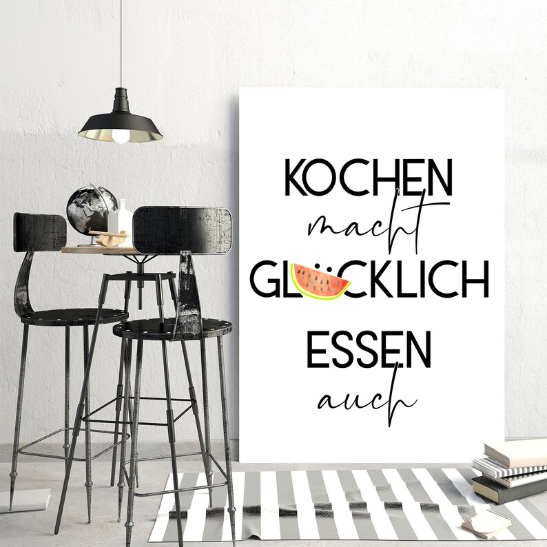 Poster Küche Geschenk Küche Spruch Kochen Spruch Etsy.de