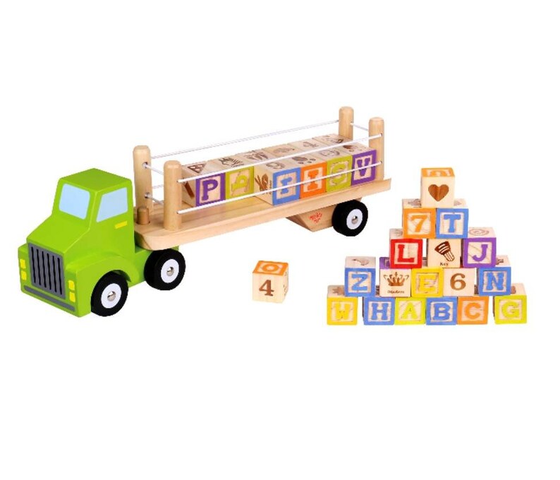 personalised lorry toy
