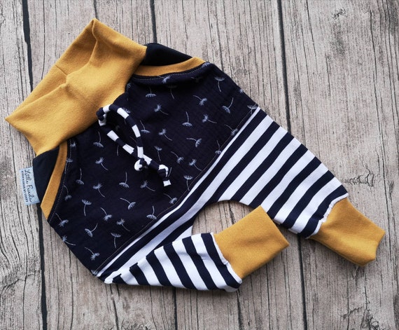 Mütze Baby Kinder Junge Musselin Pusteblume Navy | Etsy