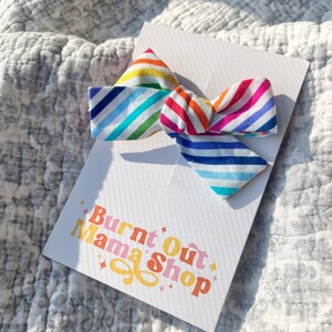Rainbow Baby Bows | Rainbow Bow | Rainbow Pig Tail Clips | Rainbow Accessories | Rainbow Baby Accessories | Rainbow Headbands | Toddler Bows