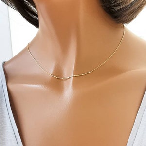 Cadena de cuello de código Morse "Personalizado" Plata de ley 925 con tubos y cuentas de 1,5 mm, Pareja, Amistad, Nombre, Joyería de plata real, AD30HV 36