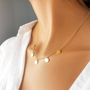 Cadena de plata 925 personalizada con placas de grabado, plata esterlina, collar, personalizada, joyería de plata real | A040HV