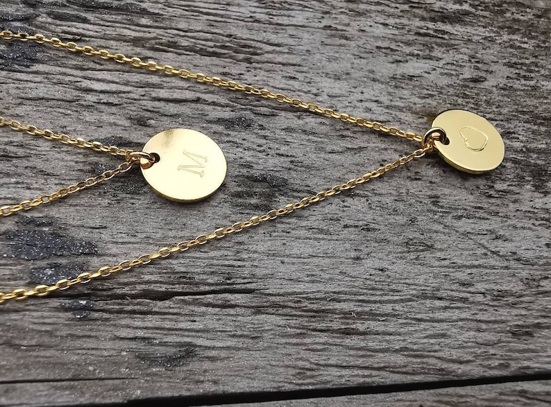 Friendship Engraving 925 Sterling Silver 925 Silver Neck Necklace with Infinity Sign and Plate Pendant coin Partner