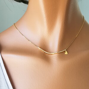 Cadena de cuello de código Morse personalizada, plata de ley 925 "PERSONALIZADA" con colgante de corazón y tubos y cuentas de 2,5 mm, nombre, AD30HV 30