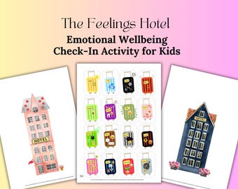 The Feelings Hotel: Printable Emotional Check-In Activity for Kids & Teens