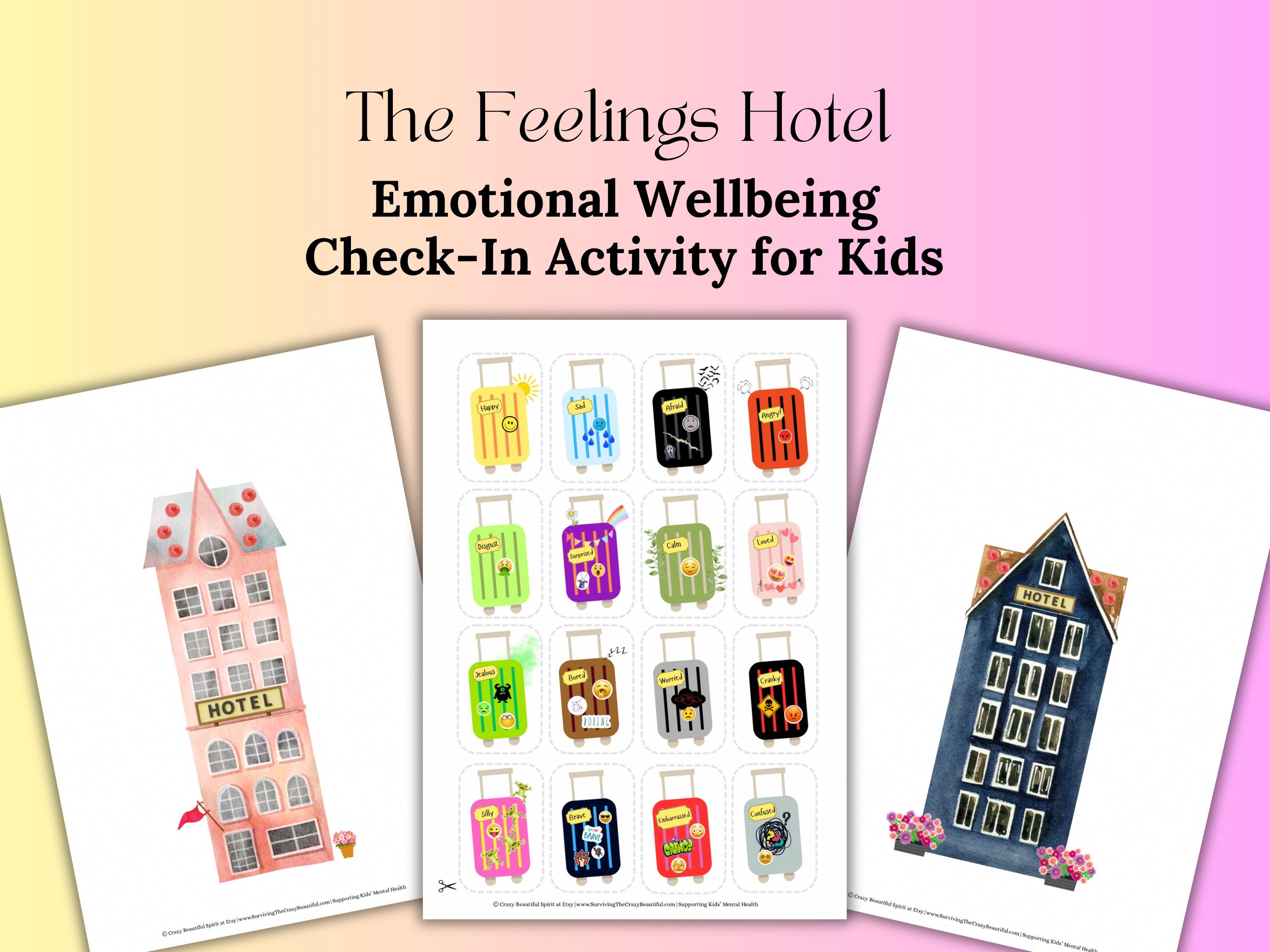 The Feelings Hotel: Printable Emotional Check-in Activity for Kids ...