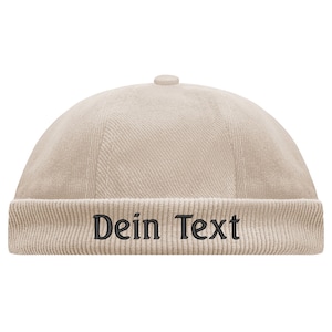 Chef Cap Docker Cap bestickt mit Name oder Wunschtext Mütze Herbst Winter Seemannsmütze Fischermütze Biker Bild 7