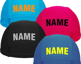 Children's swimming cap with name printed Bathing cap Bathing cap Gift for school enrolment Back to school Swimming Lessons Swimming