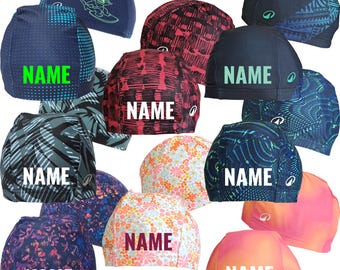 Kids Badekappe Kinderbadekappe mit Motiv + Name bedruckt Badehaube Schwimmhaube