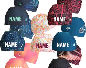 Kids Badekappe Kinderbadekappe mit Motiv + Name bedruckt Badehaube Schwimmhaube