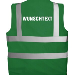Chaleco de alta visibilidad personalizado con texto | Chaleco de seguridad estampado | Chaleco reflectante para seguridad, obras, festivales, despedidas de soltero/a, trabajo, discotecas Paramedic Green