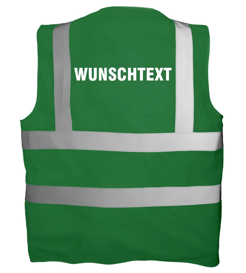 Chaleco de alta visibilidad personalizado con texto | Chaleco de seguridad estampado | Chaleco reflectante para seguridad, obras, festivales, despedidas de soltero/a, trabajo, discotecas Paramedic Green