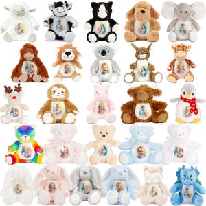 Personalized cuddly toy with photo | Mumbles plush toy with your own picture or design | Gift for babies and children, custom teddy bear, cuddly toy