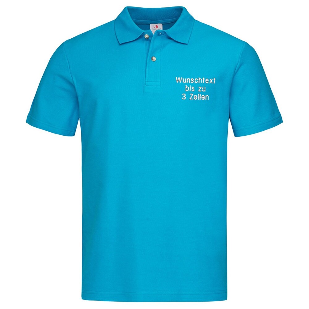 Poloshirt bestickt mit Wunschtext / Namen Polohemd Shirt Etsy