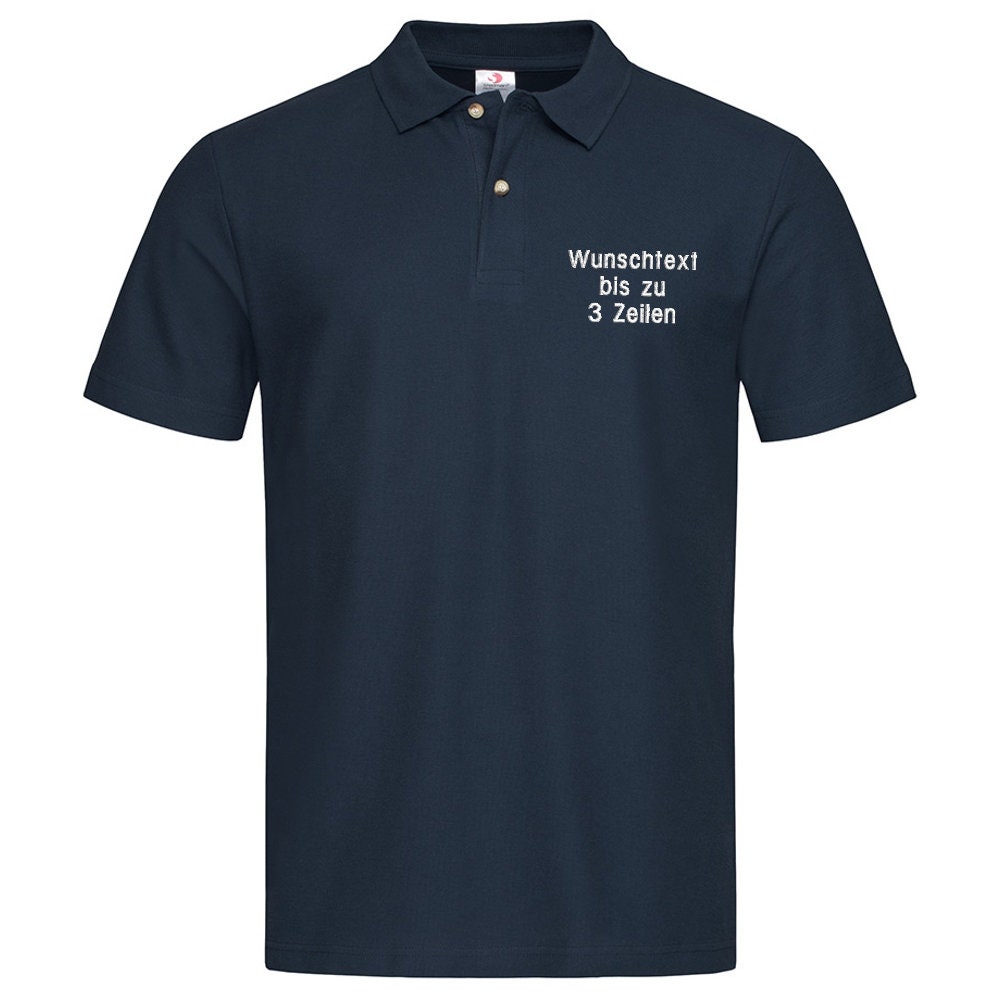 Poloshirt bestickt mit Wunschtext / Namen Polohemd Shirt Etsy