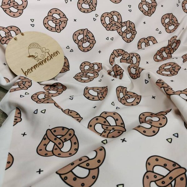 French Terry "Pretzels" 0.5 m - by the meter - summer breath - pretzel - fabric