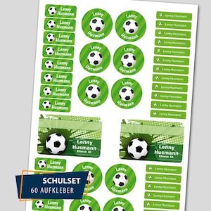 School starter set / 60 stickers - football