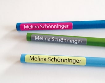 Pencil sticker with name - 60 Pcs