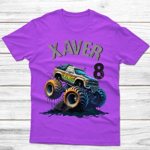 Geburtstagsshirt personalisiert Monster Truck Bild 5