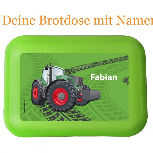 Brotdose - Grüner Traktor