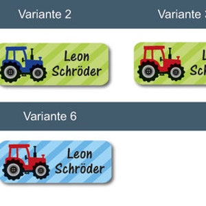 Namensaufkleber Traktor 40mm x 15mm vers. V... Bild 2