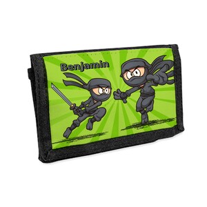 Geldbörse mit Namen - Ninjas